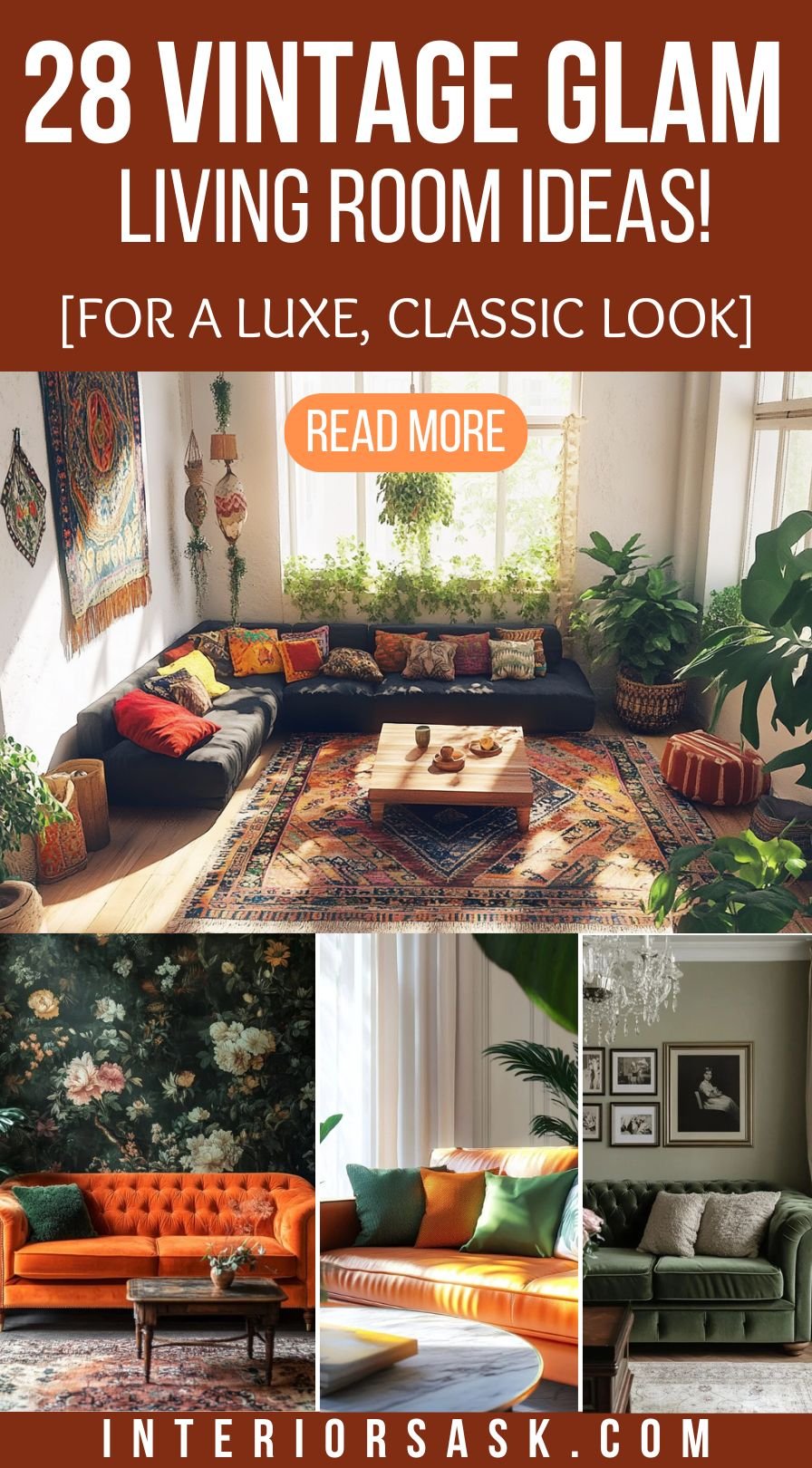 28 Vintage Glam Living Rooms