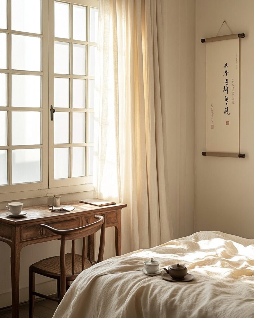 Minimal Zen Study Corner