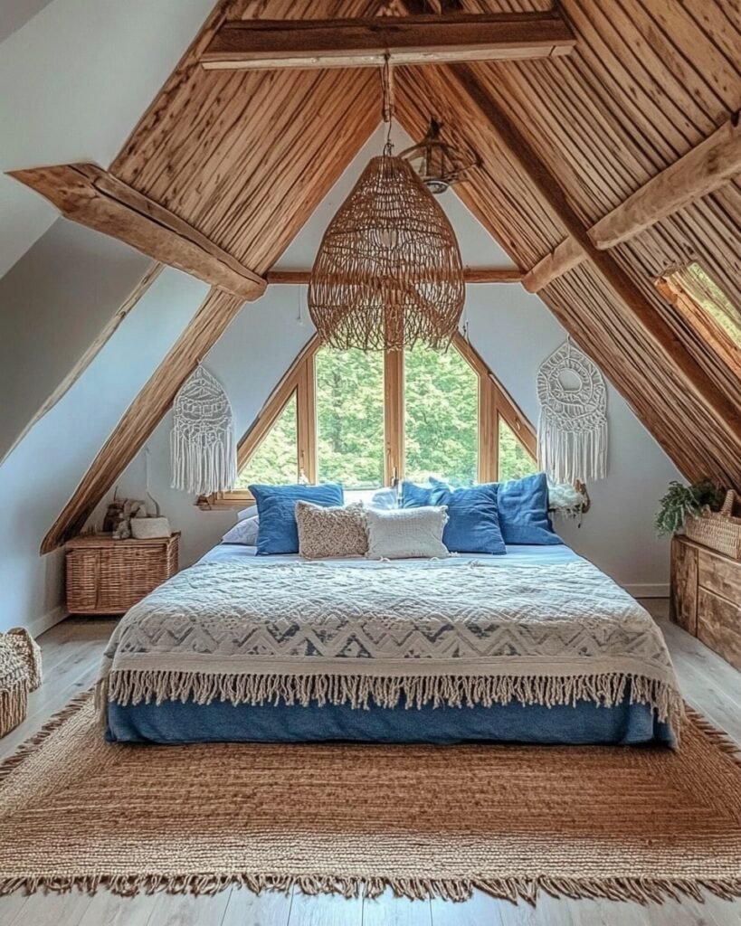 Rustic Wood and Blue Hues