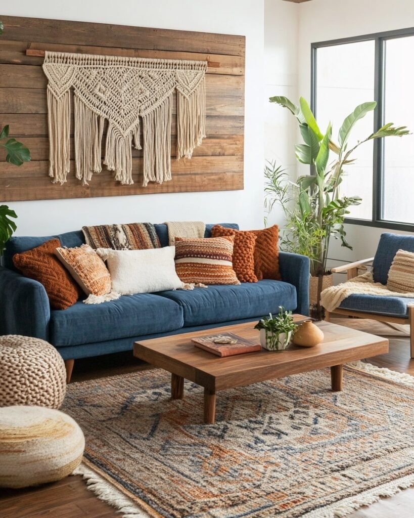 Earthy and Cozy Living Room