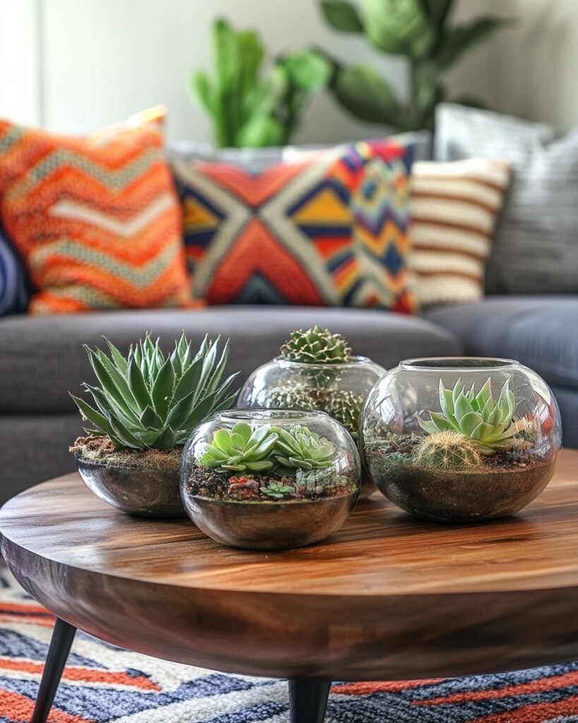 Eclectic Boho Touches with Succulent