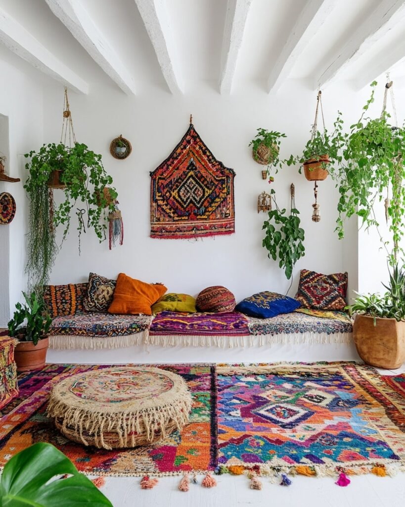 Living Room Retreat with Eclectic Accents