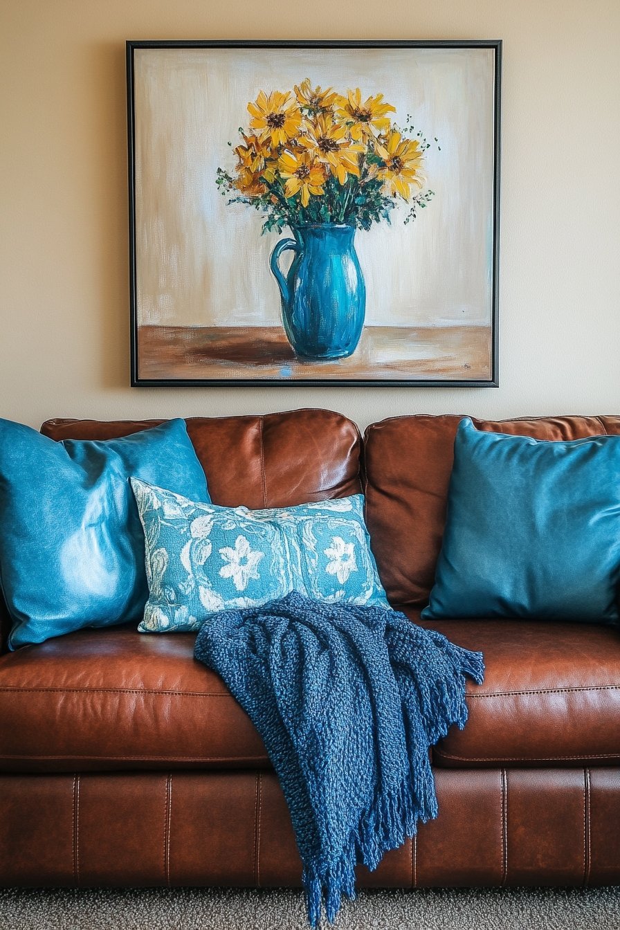 11. Vibrant Blue Accents
