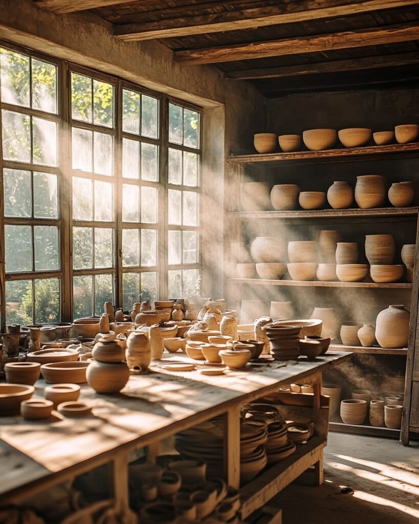 Morning Light in a Traditional Clay