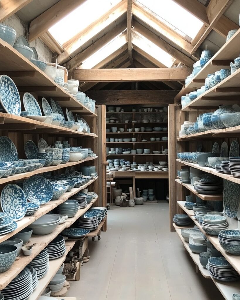 Skylit Studio of Blue Porcelain Wonders