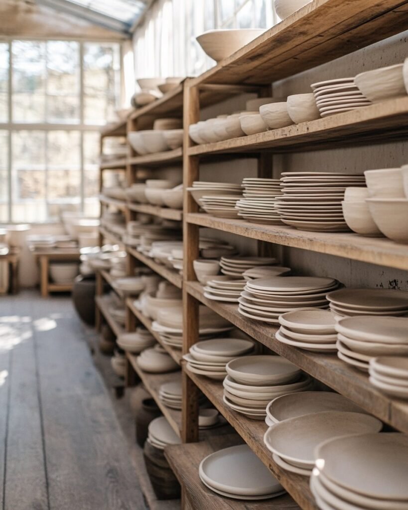 Neatly Stacked Clay Creations