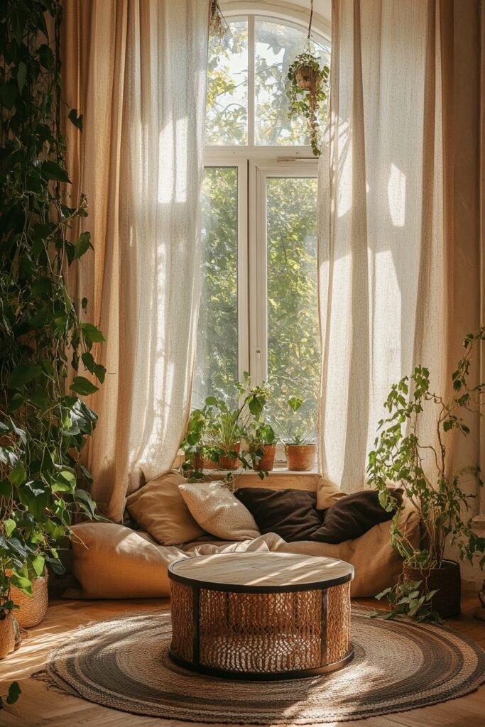 12. Create a Cozy Nature-Inspired Nook