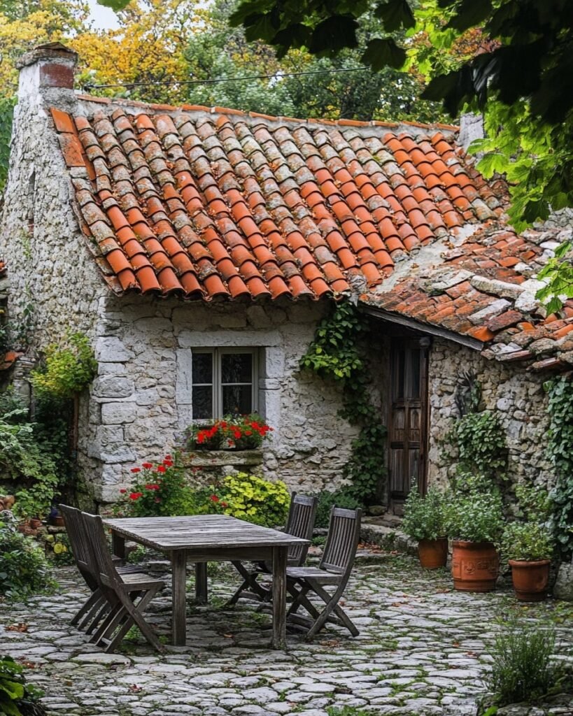 Stone Cottage Courtyard Design