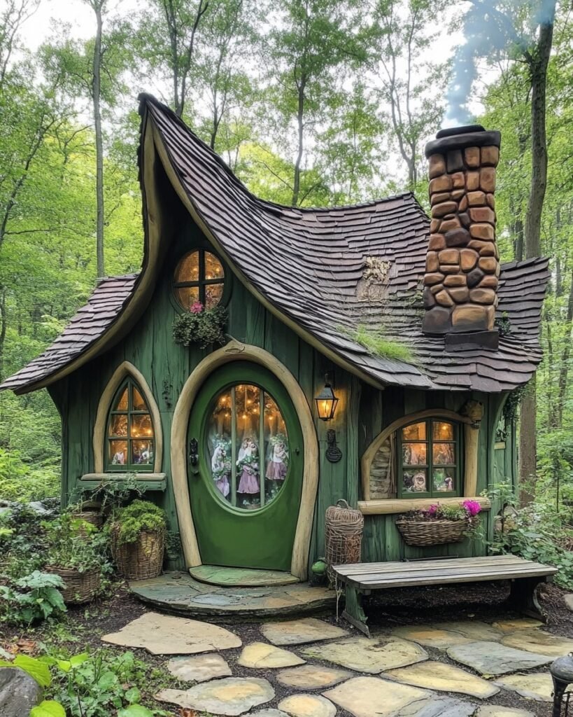 Fairytale Cottage with Curved Roof
