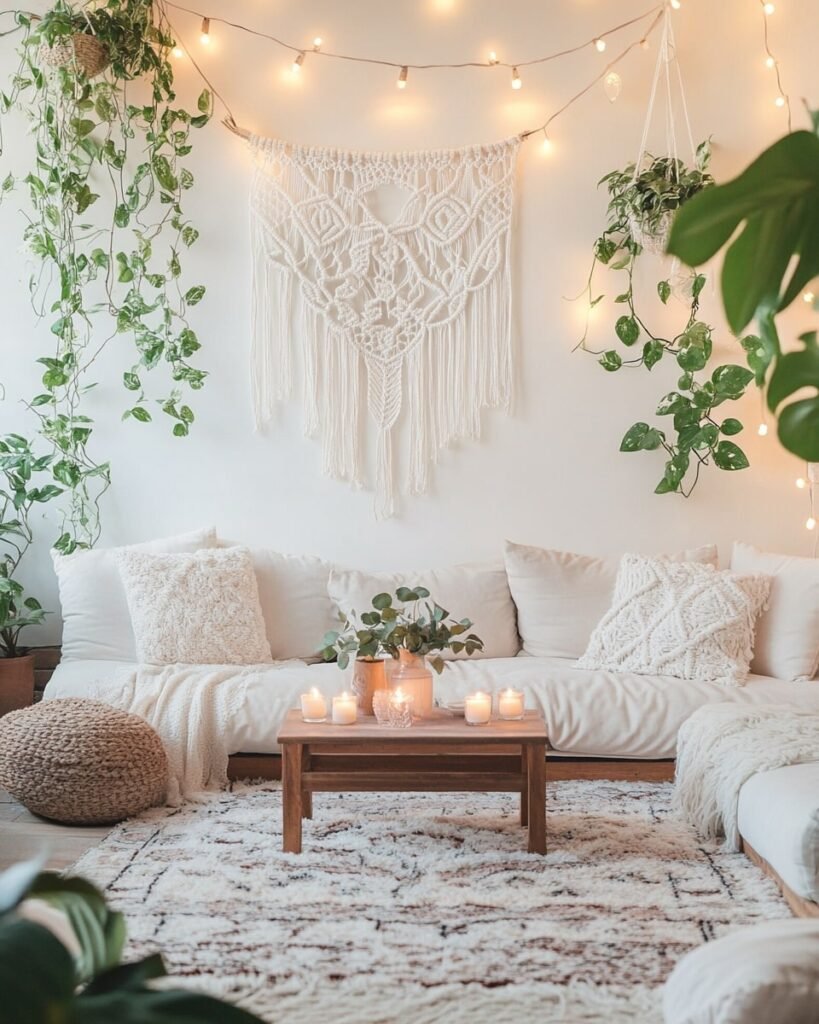 Whimsical Soft Glow Fairycore Living Room