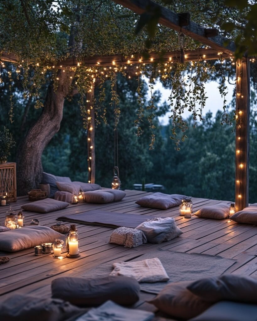 Soft Candle Glow and Twilight Vibes