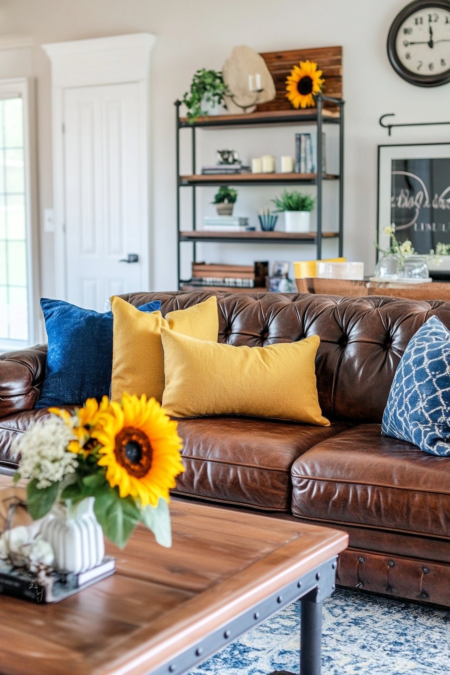 2. Bold Accent Pillows