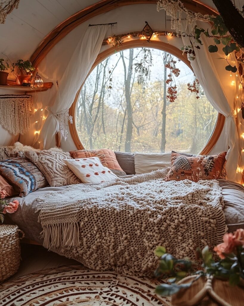 Autumn Nest by the Round Window