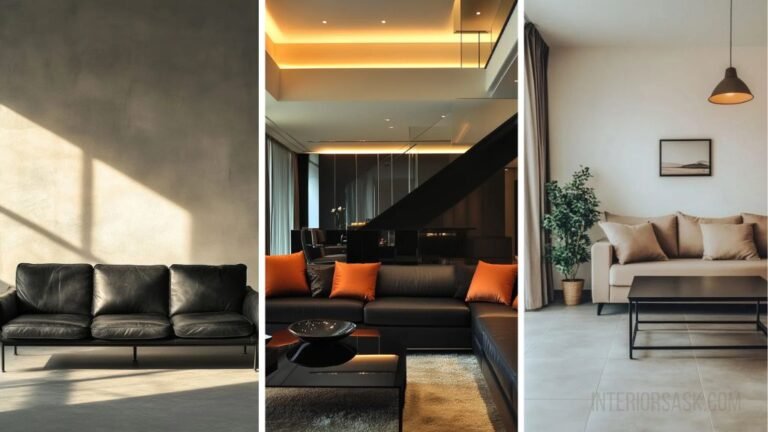 34 Black and Rust Living Room Ideas!