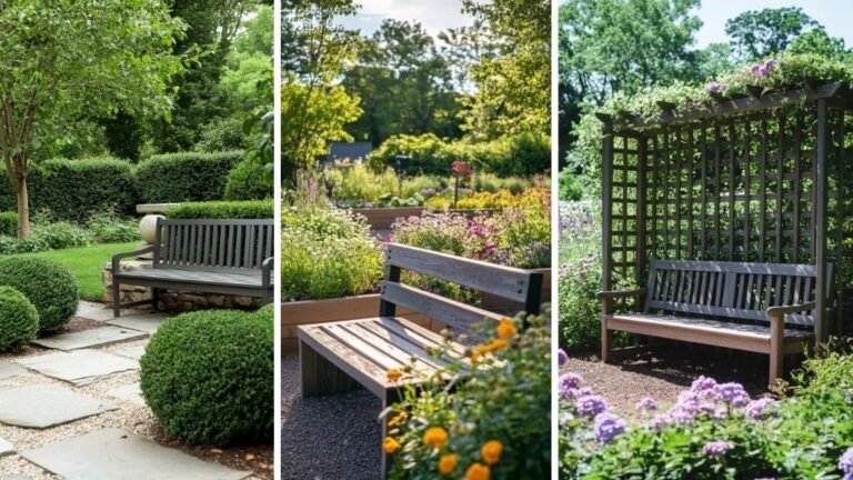 28 Garden Bench Ideas to Create Your Perfect Outdoor Retreat