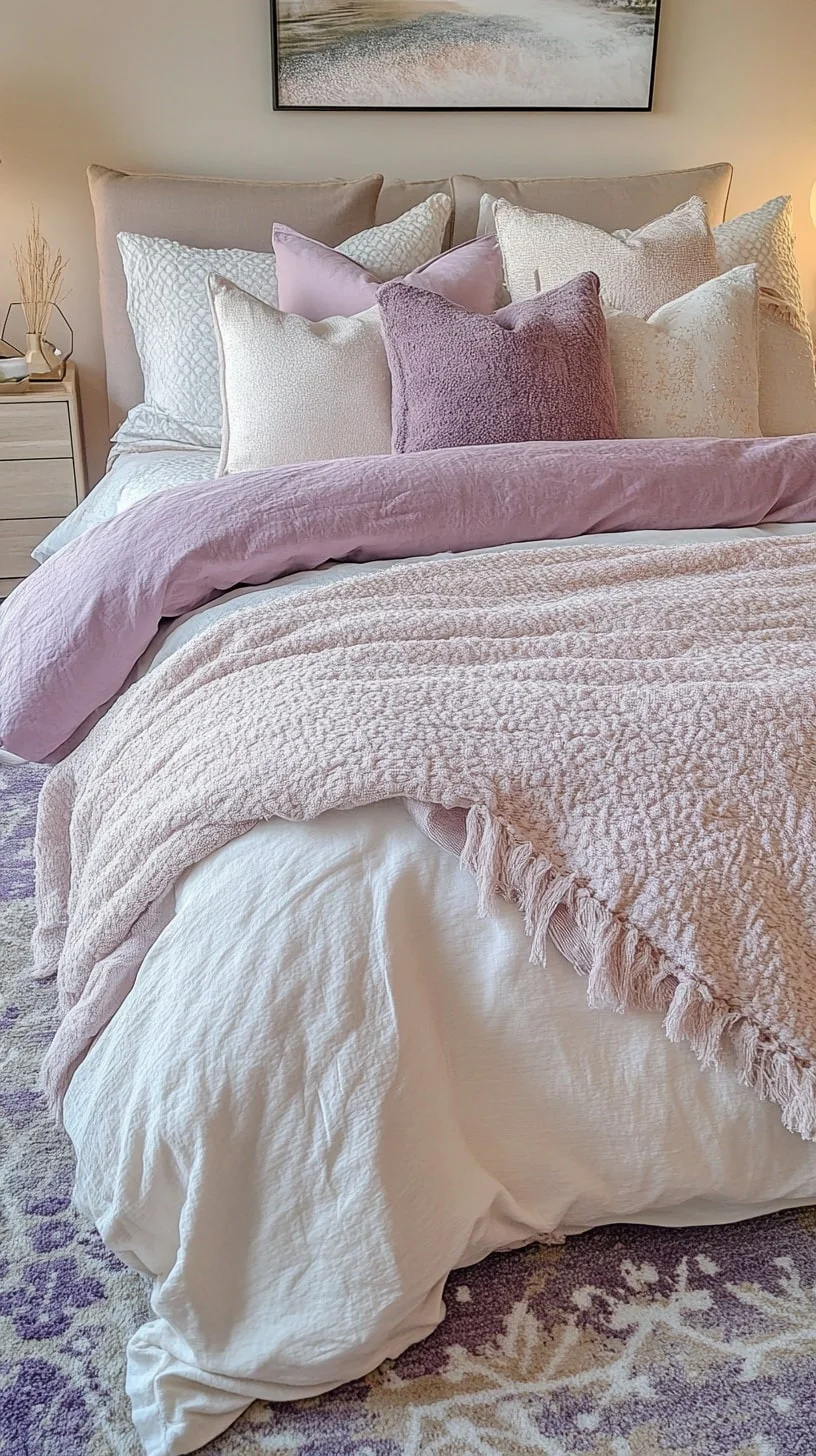 Bedding Layered for Luxe on a Budge