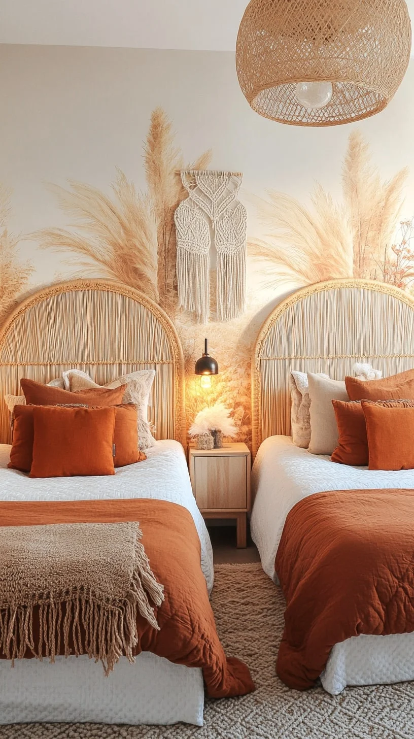 Boho Warmth in a Shared Space
