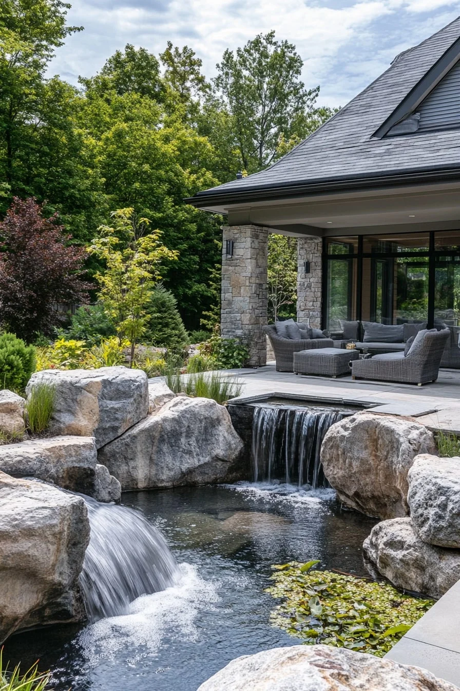 4. Boulders Framing a Waterfall Feature