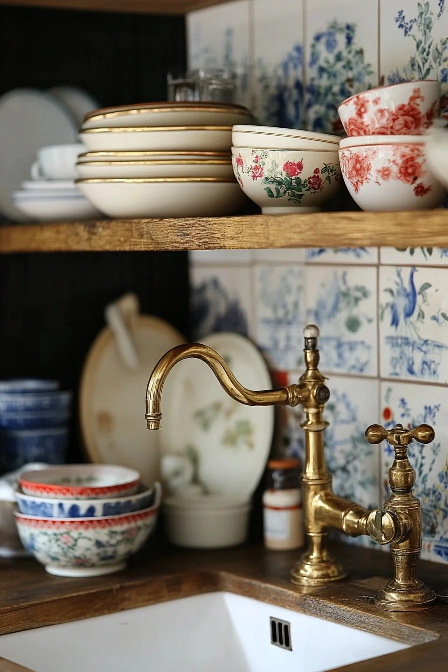28. Brass Taps and Mismatched Dishes