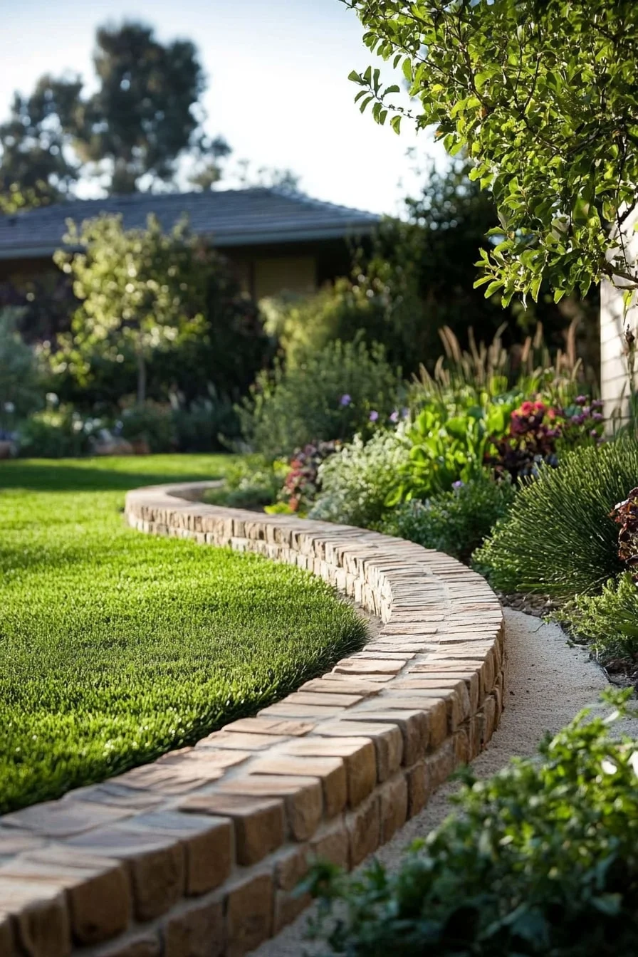 10. Brick-on-Sand Edge with Loose Fit