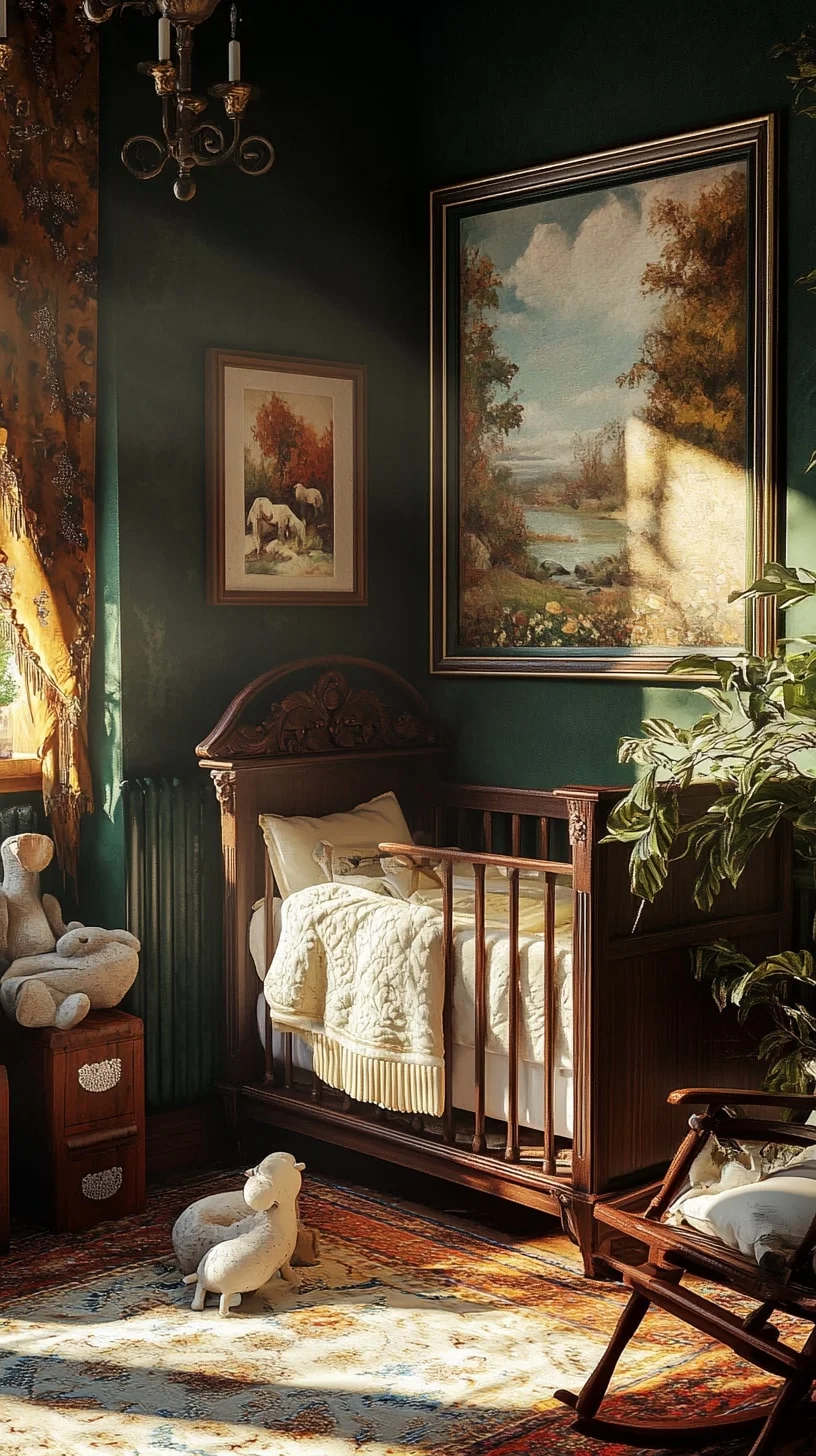 Candlelit Moody Baby Room