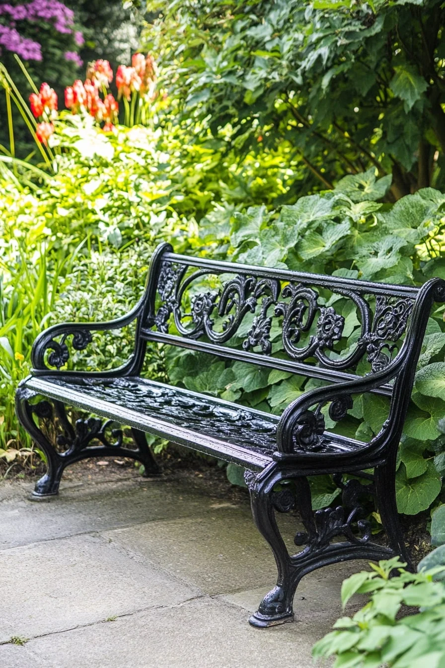 Cast Iron Victorian Bench