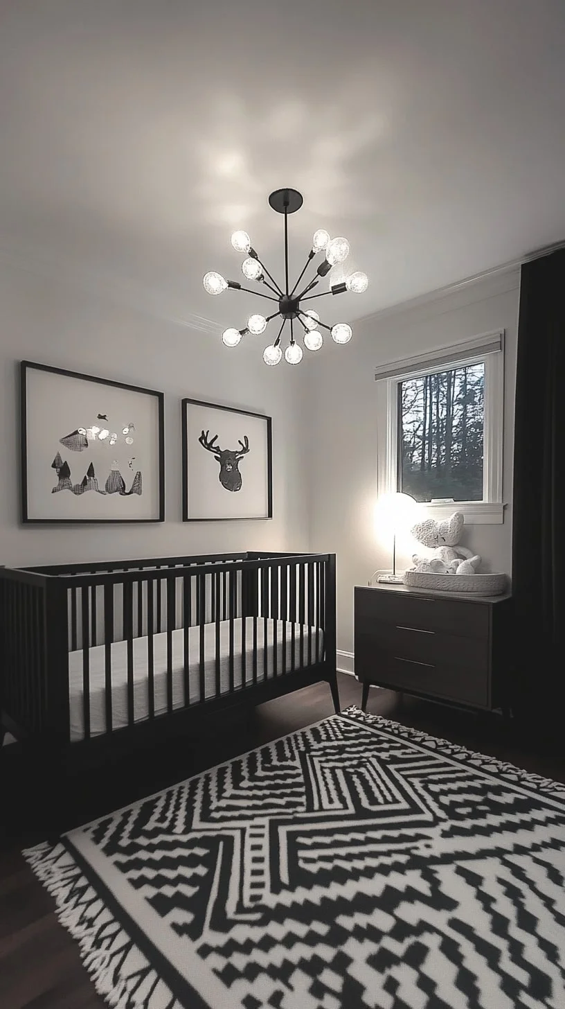 Cinematic Monochrome Nursery