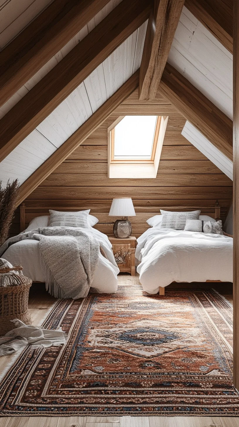 Cozy Attic Twin Setup