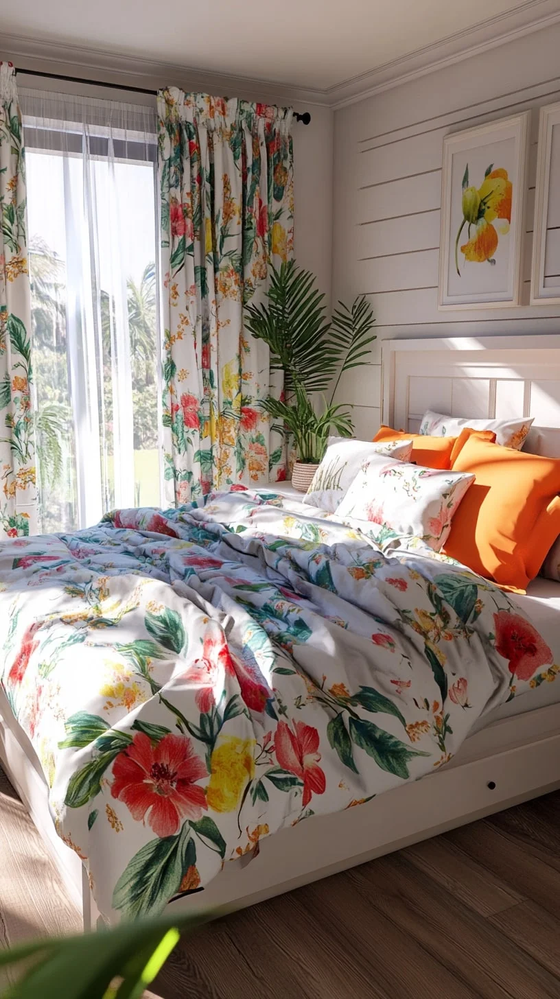 Curtains Made from Bedsheet