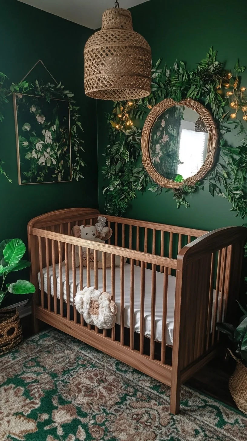 Deep Green Enchanted Nursery
