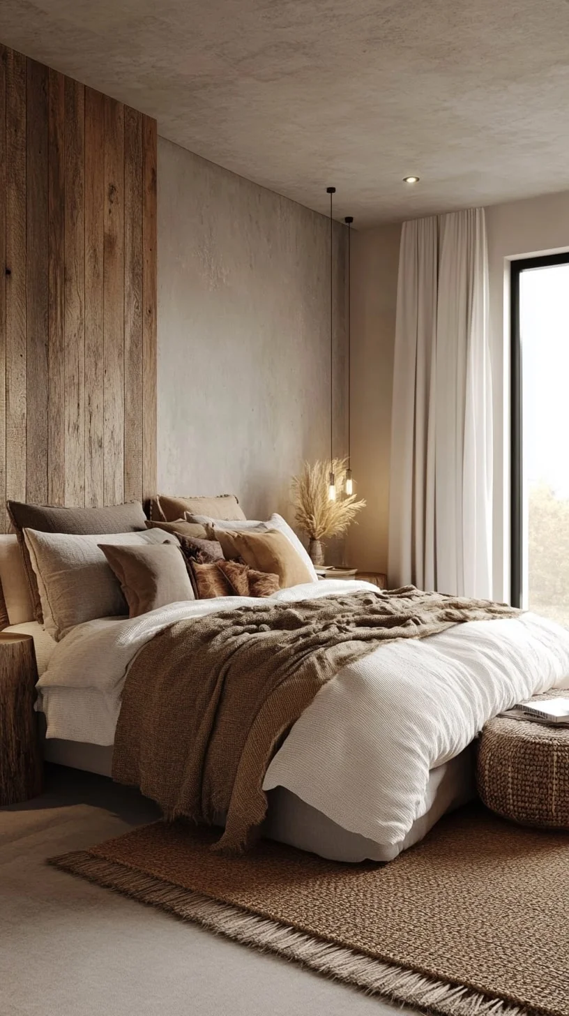 Earth-Tone Accent Bedroom Ideas