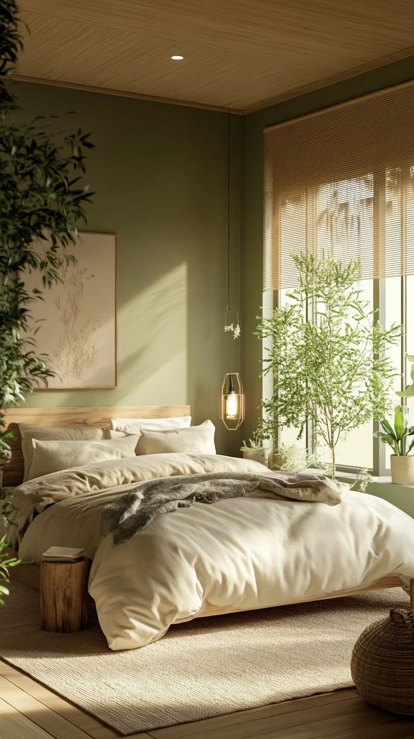 Earthy Green Bedroom Ideas
