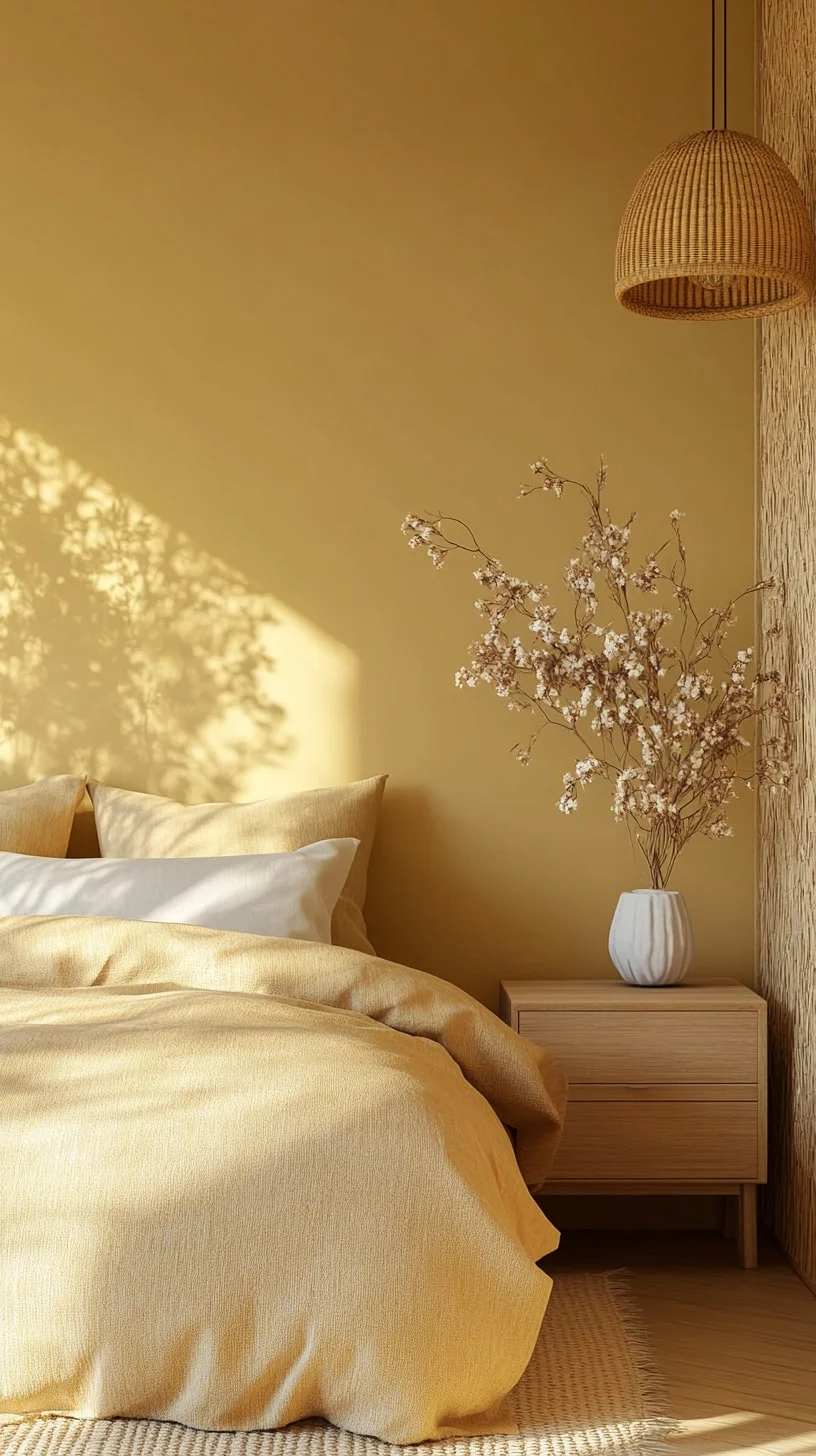 Earthy Yellow Bedroom Ideas
