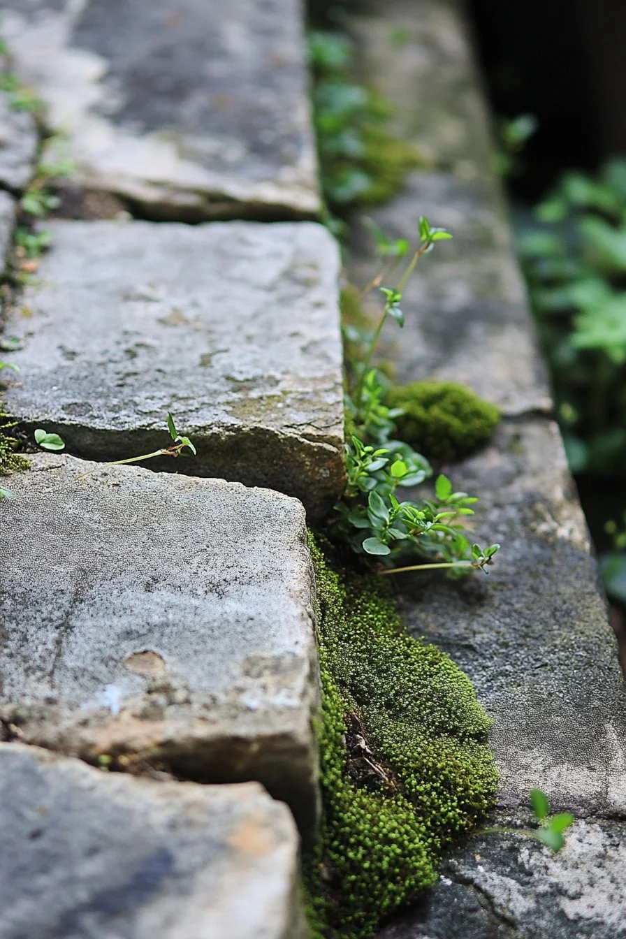 31. Flagstone Edge with Moss Fill