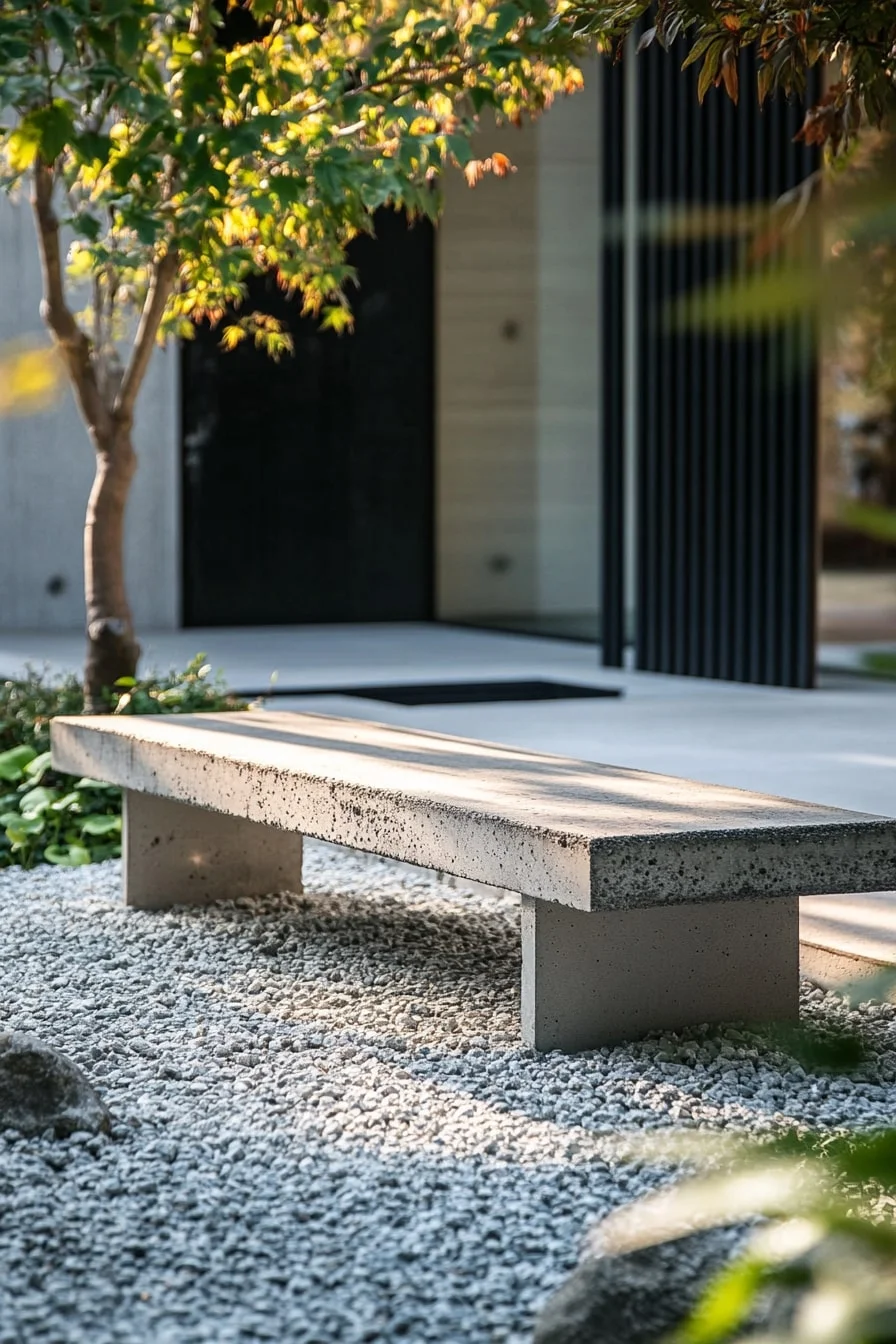 Floating Concrete Bench