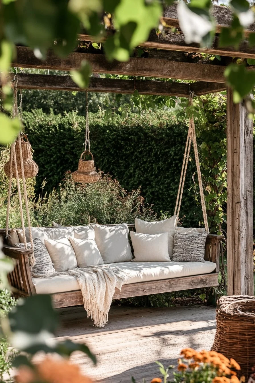 Hanging Bench with Chains