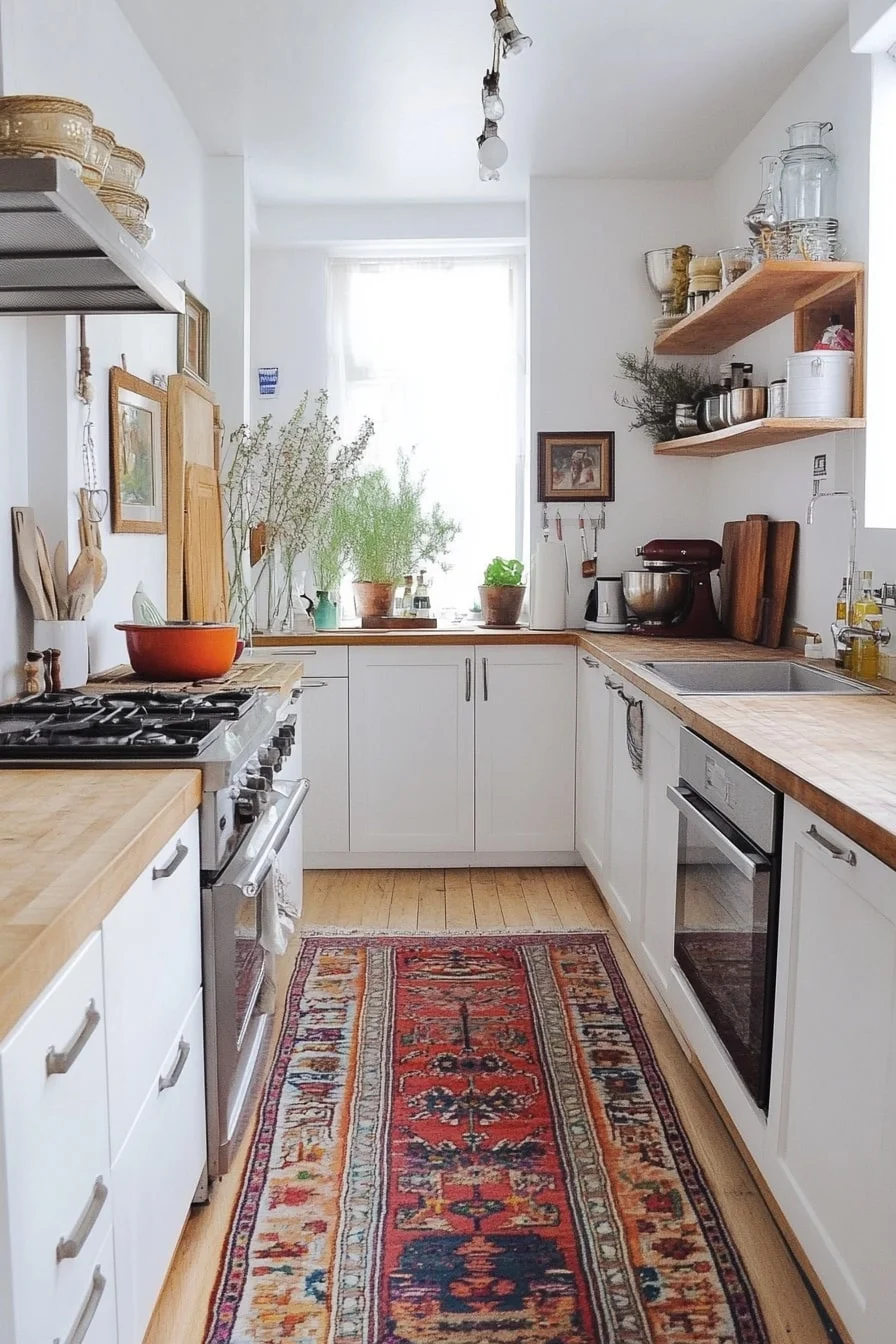 17. Kilim Runners in Galley Layouts