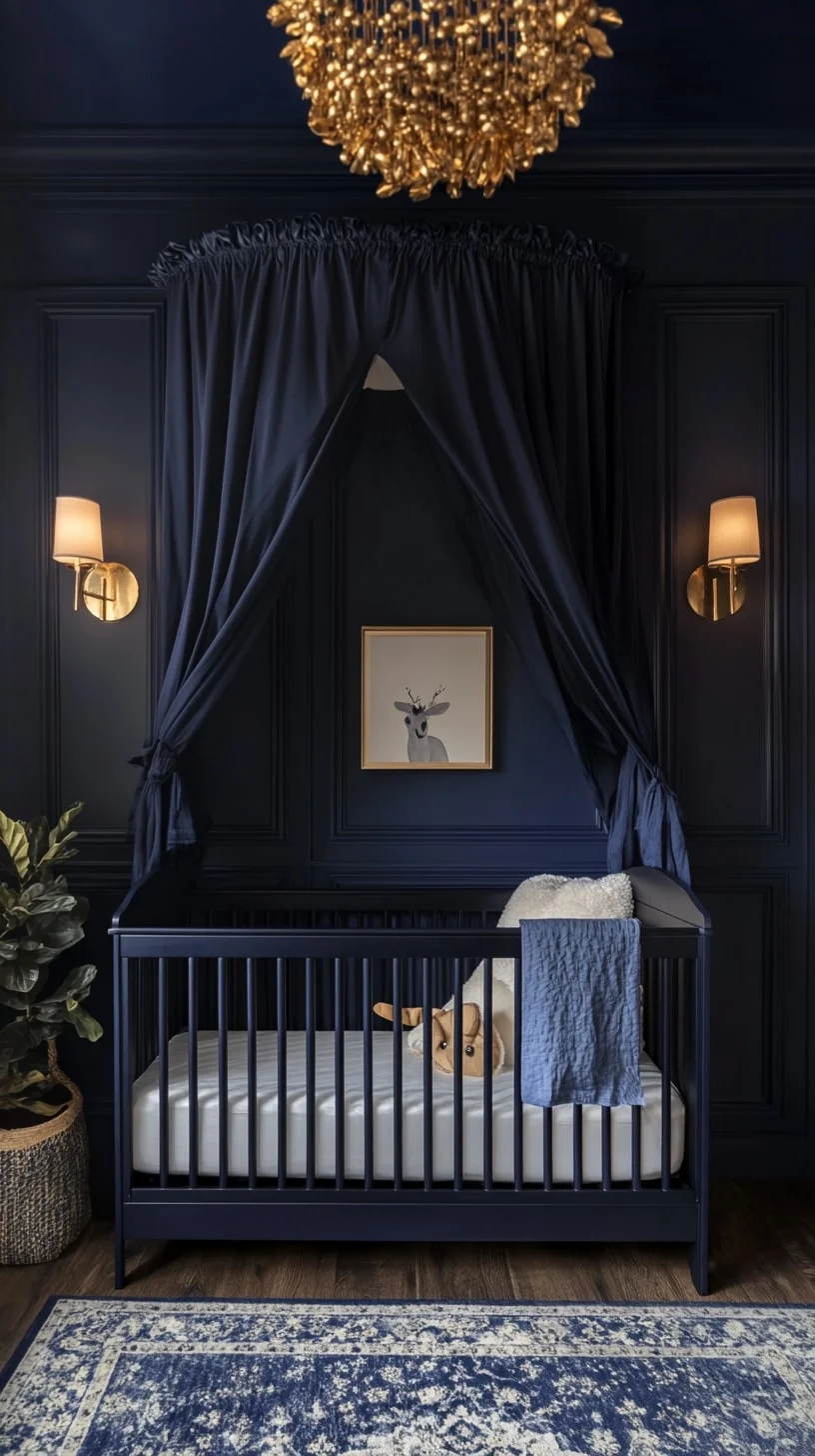 Midnight Blue Luxe Nursery