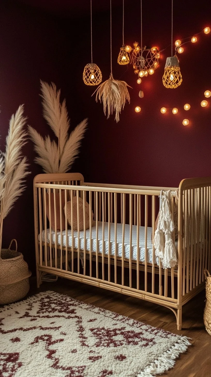 Moody Boho Baby Room