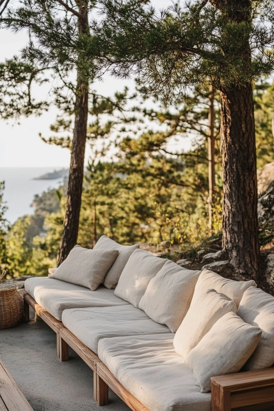 Natural Fiber Accents and Linen Cushion