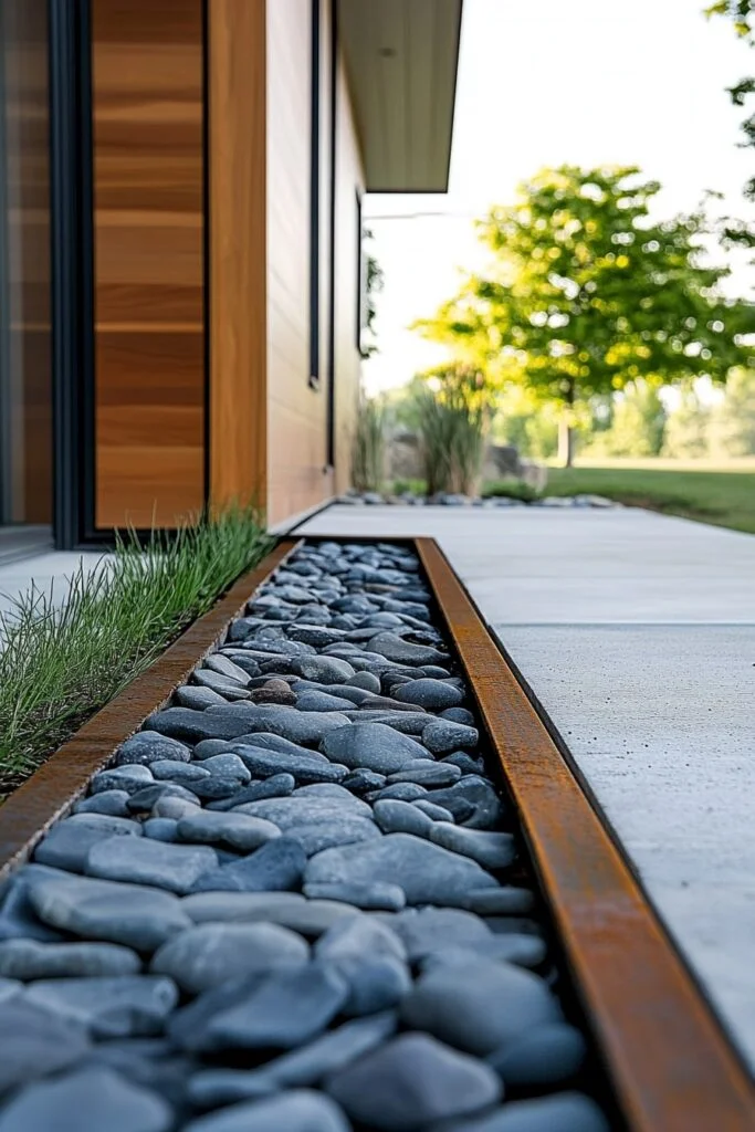 34. Pathway Illumination With Rock Lanterns