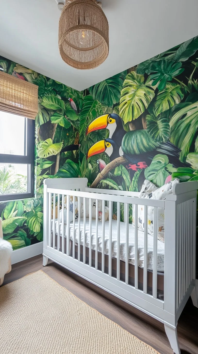 Rainforest Mural Feature Wall