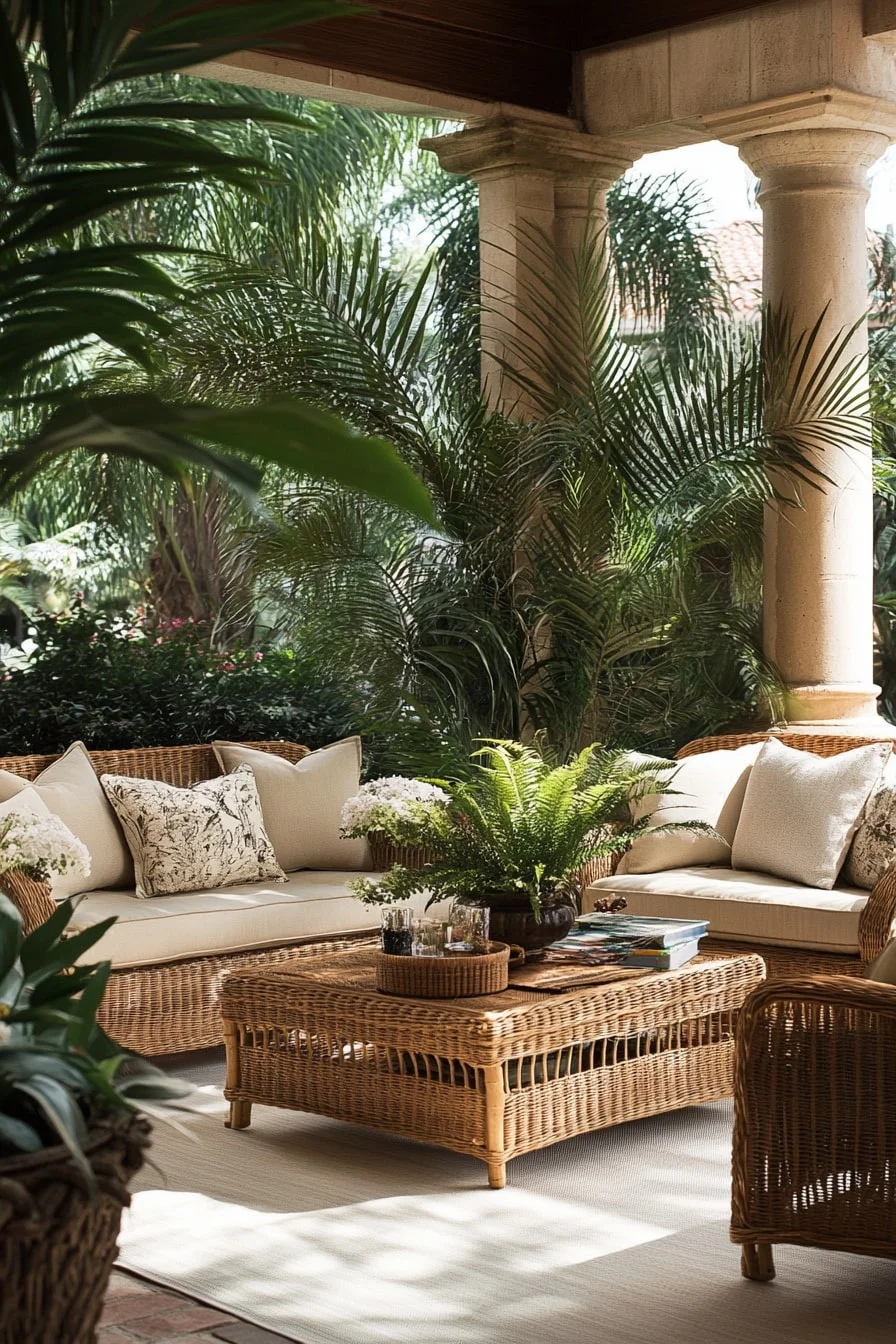 Rattan Conversation Set