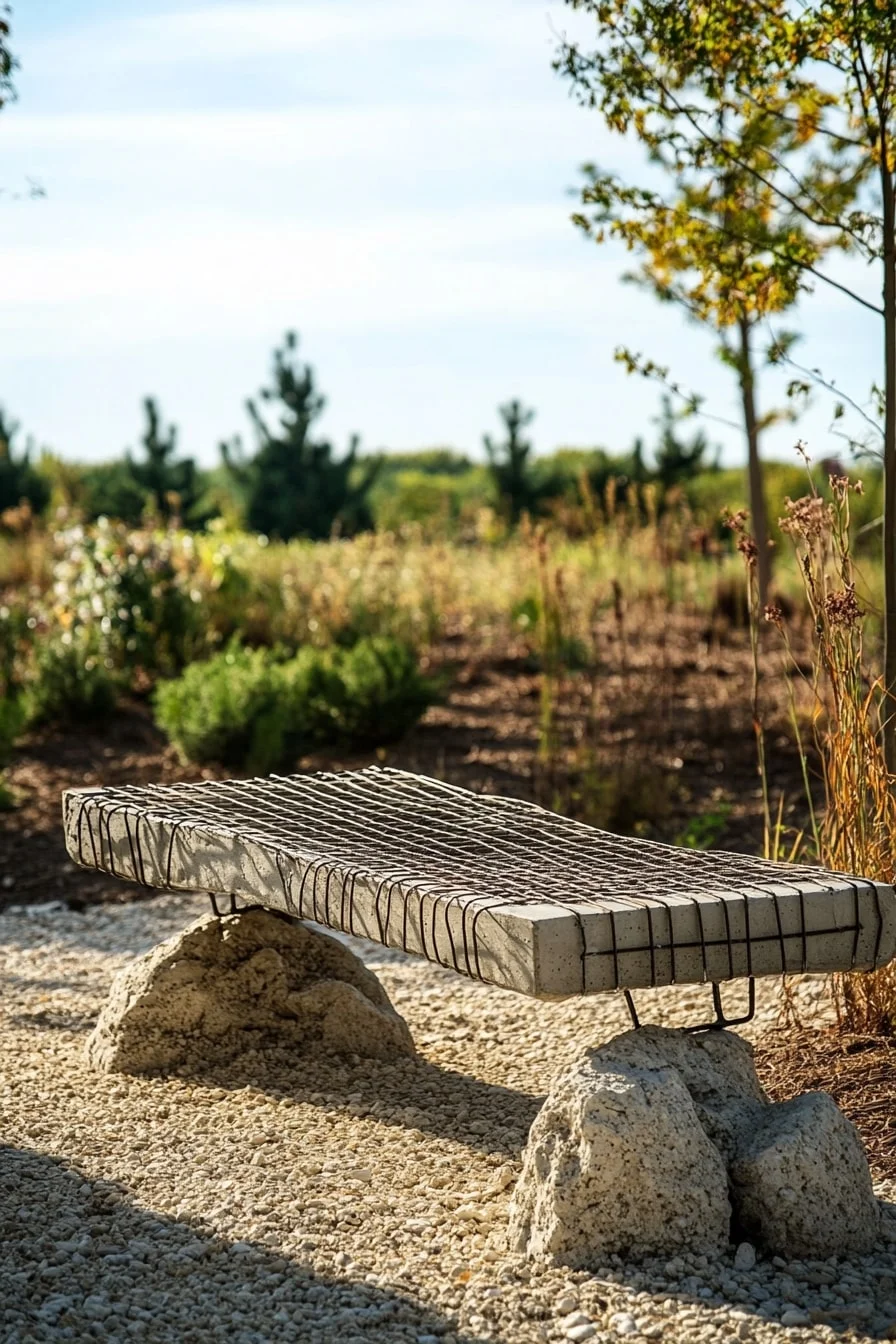 Rebar and Concrete Combo Bench