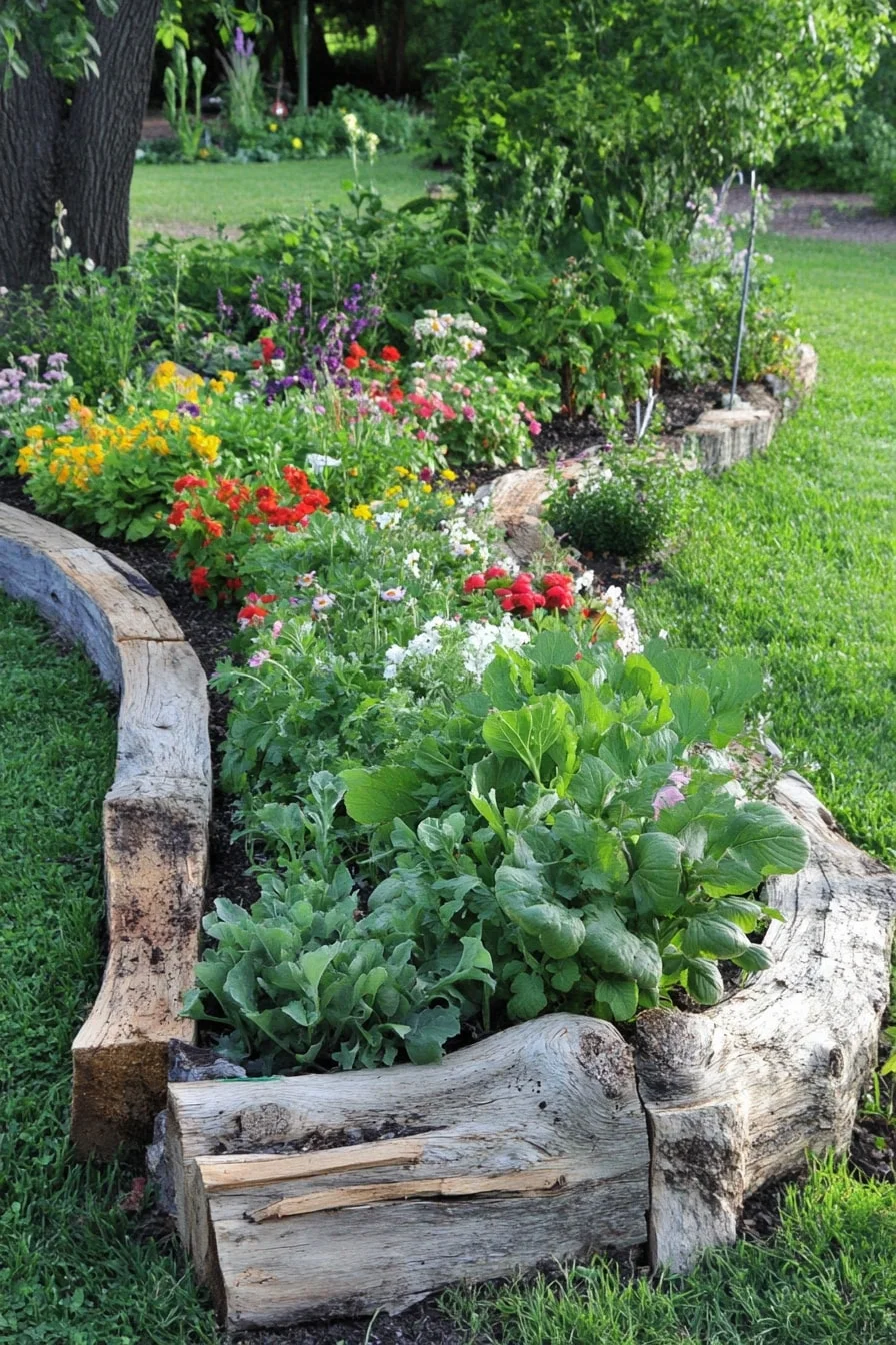 25. Recycled Pallet Wood Border