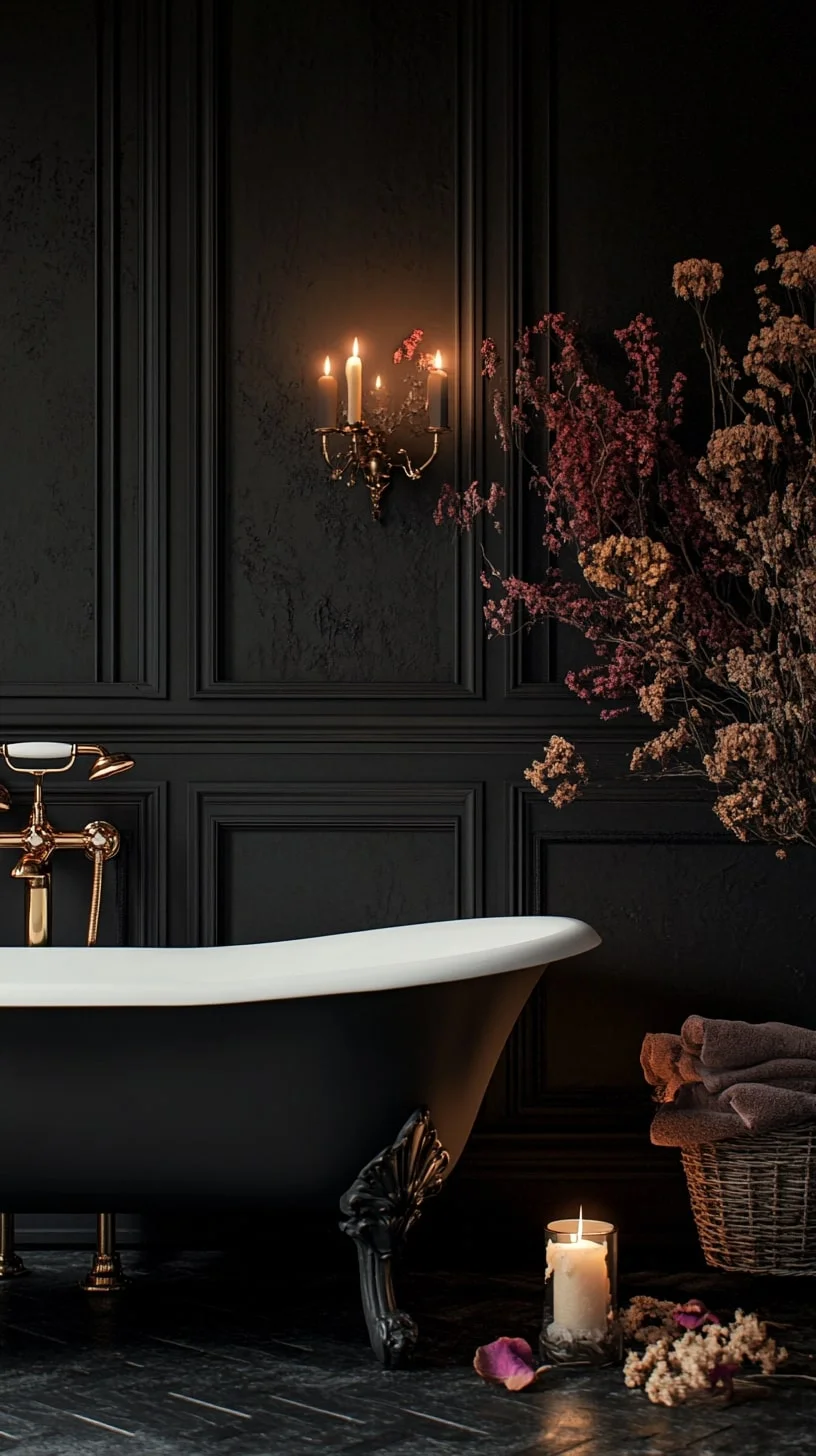 Rustic Moody Bathroom Nook
