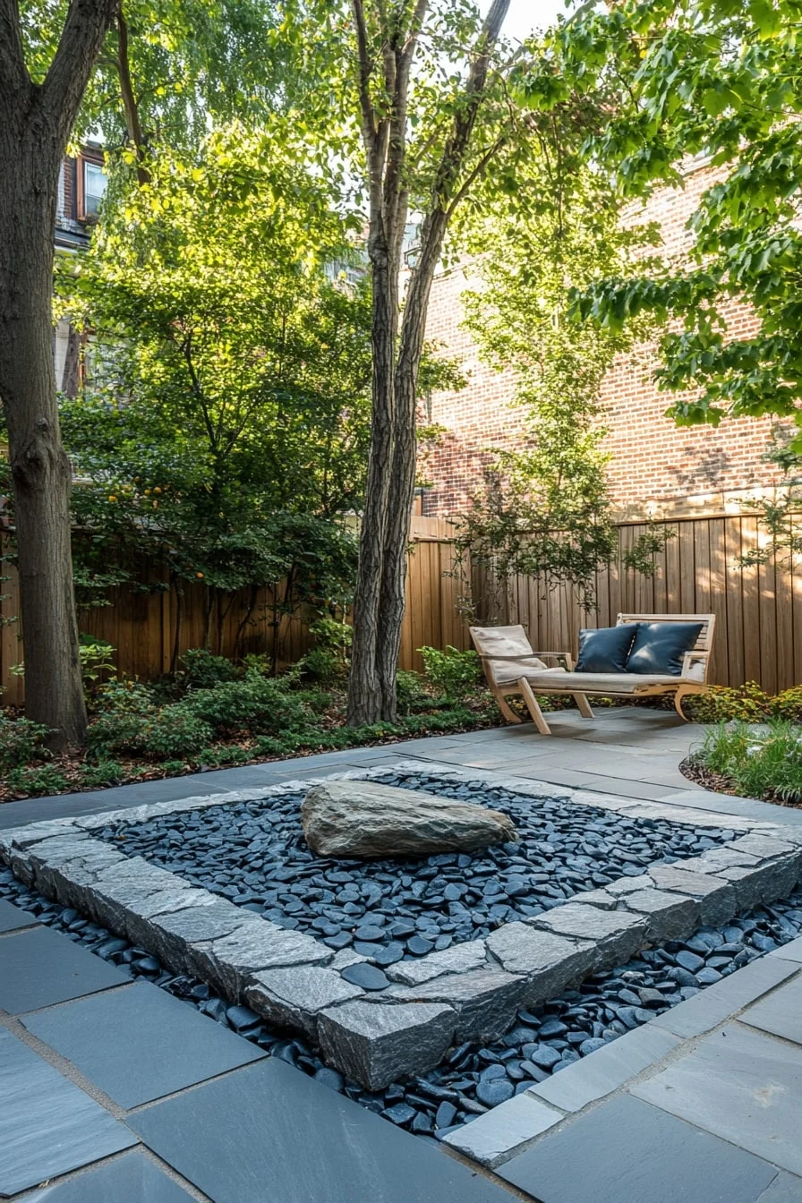 26. Sculpted Stone Corner Beds