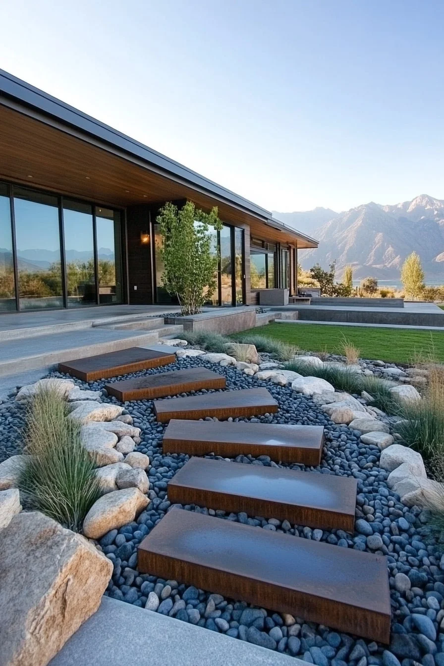 5. Stepping Stones Surrounded by Pebbles