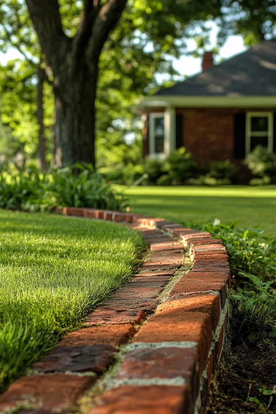 16. Sunken Brick Edging Strip