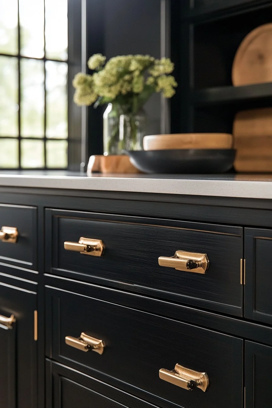 16. Transitional Style Kitchen with Mixed Metal Fixtures